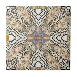 Mediterranean Geometric Nature Pattern Tile