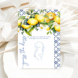 Mediterranean Guess The Dress Bridal Shower Game