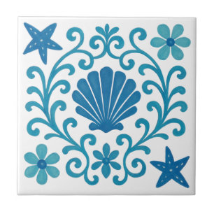 Mediterranean Harmony – Blue & Turquoise Coastal Tile