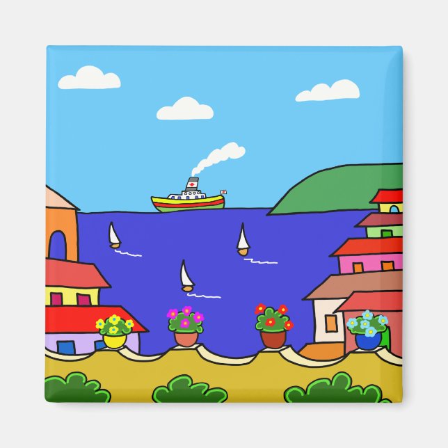 Mediterranean Holiday Magnet (Front)