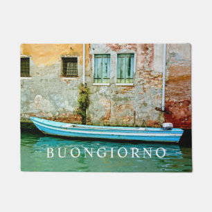 Mediterranean home decor photo welcome door mat