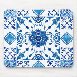 Mediterranean Italian tile design seamless  Mouse Mat