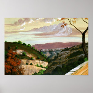'Mediterranean Landscape' by Prosper Merimee Poster
