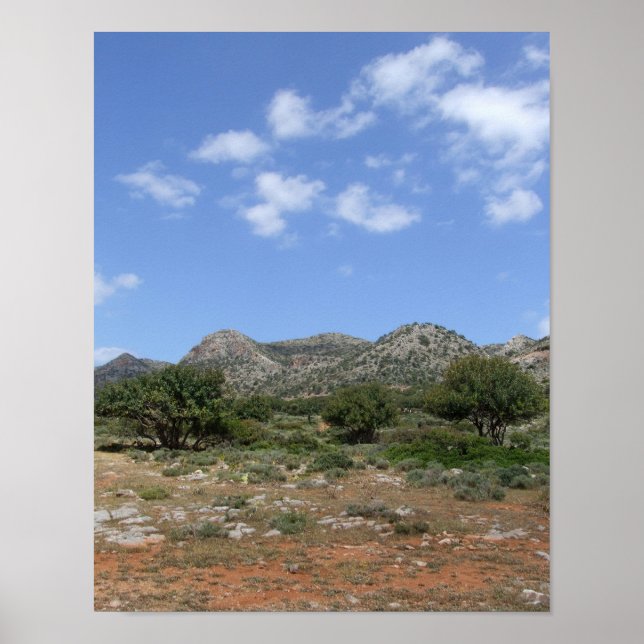 Mediterranean Landscape Poster (Front)