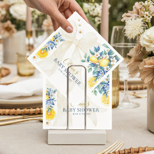 Mediterranean Lemon Amalfi Citrus Baby Shower  Napkin