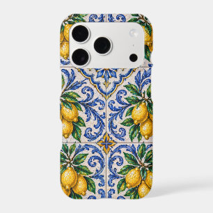 Mediterranean Lemon Azulejo Tile