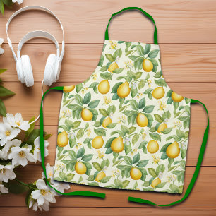 Mediterranean Lemon Blossoms Citrus Apron
