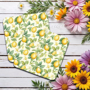Mediterranean Lemon Blossoms Citrus Coaster