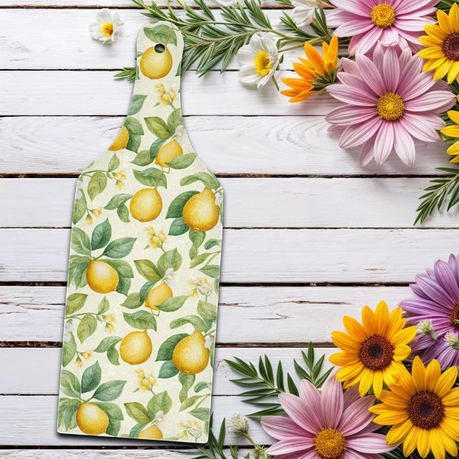 Mediterranean Lemon Blossoms Citrus Cutting Board (Creator Uploaded)