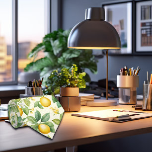 Mediterranean Lemon Blossoms Citrus Tie