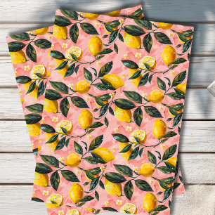  Mediterranean Lemon Botanical Tissue Paper