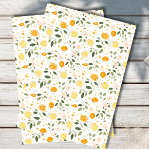  Mediterranean Lemon Botanical Tissue Paper