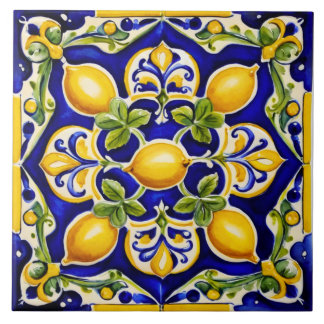 Mediterranean Lemon  Ceramic Tile