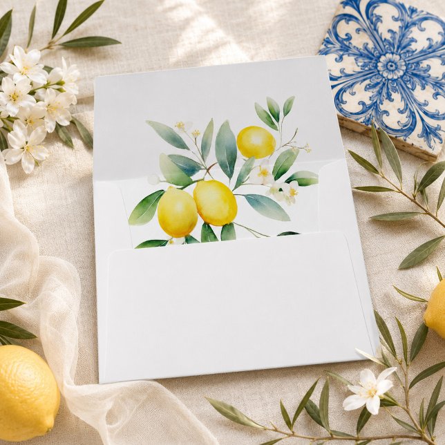 Mediterranean Lemon Floral Envelope (Mediterranean Lemon Floral Envelope)