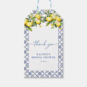 Mediterranean Lemon Main Squeeze Bridal Favour Tag