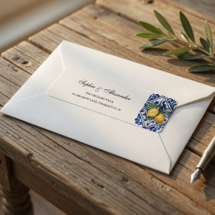 Mediterranean Lemon Wedding Blue
