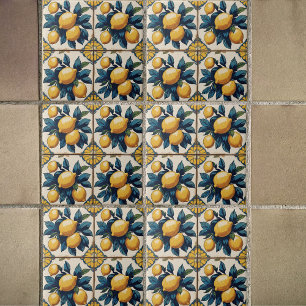 Mediterranean lemons classic country traditional tile