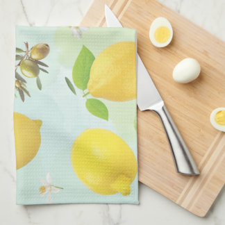 Mediterranean Lemons & Olives Kitchen Towel