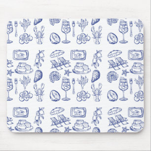 Mediterranean Life Outline Mouse Mat