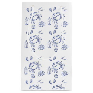 Mediterranean Life Outline Small Gift Bag