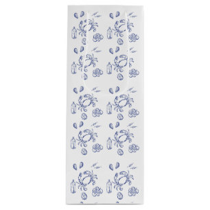 Mediterranean Life Outline Wine Gift Bag