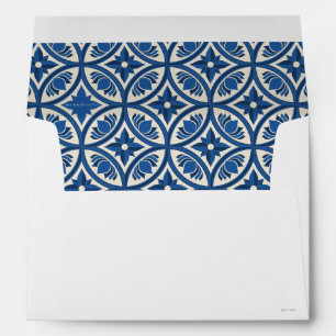 Mediterranean Lotus Tile Pattern - The White Lotus Envelope