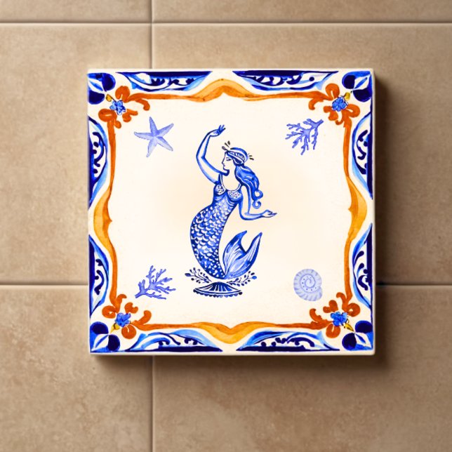 Mediterranean Mermaid Tile (Creator Uploaded)