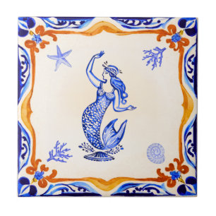Mediterranean Mermaid Tile