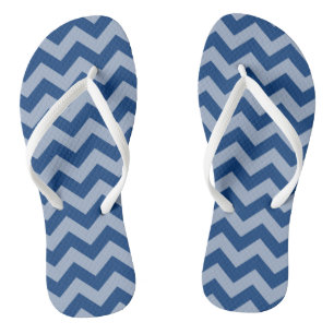 Mediterranean Moroccan Moods Chevrons Flip Flops