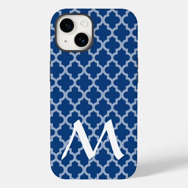 Mediterranean Moroccan Moods Quatrefoil Case-Mate iPhone Case (Back)