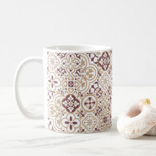 Mediterranean Moroccan Tile pattern Coffee Mug