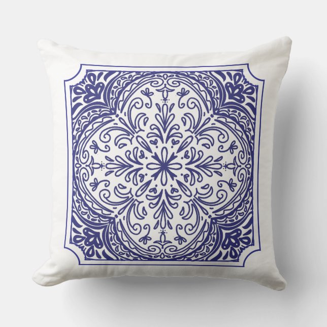 Mediterranean Mosaic Cushion (Front)