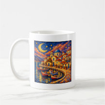 Mediterranean Mosaic Fishing Village