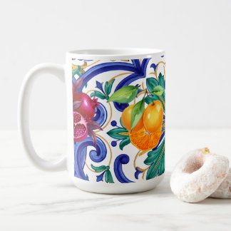 Mediterranean Mosaic lemon fruit  Coffee Mug