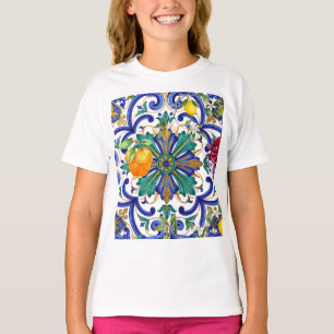 Mediterranean Mosaic lemon fruit T-Shirt