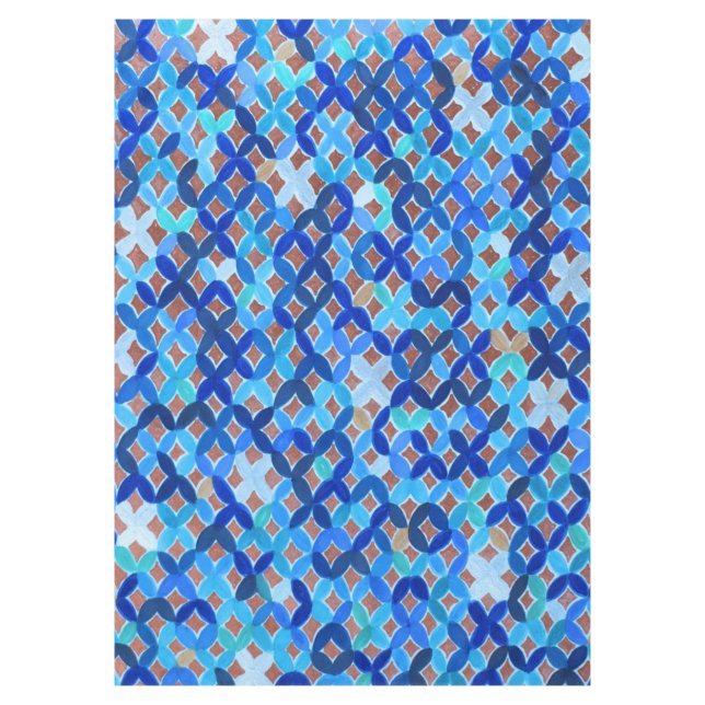 Mediterranean Mosaic Tablecloth (Front)
