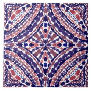 Mediterranean Multicolor Mosaic-Hand-Painted  Tile