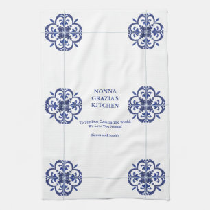 Mediterranean Nonna's Family Recipe Tea Towel
