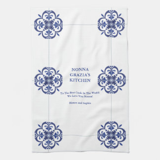 Mediterranean Nonna's Family Recipe Tea Towel