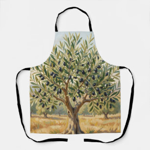 Mediterranean Olive Tree Landscape  Apron