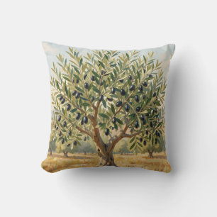 Mediterranean Olive Tree Landscape Cushion
