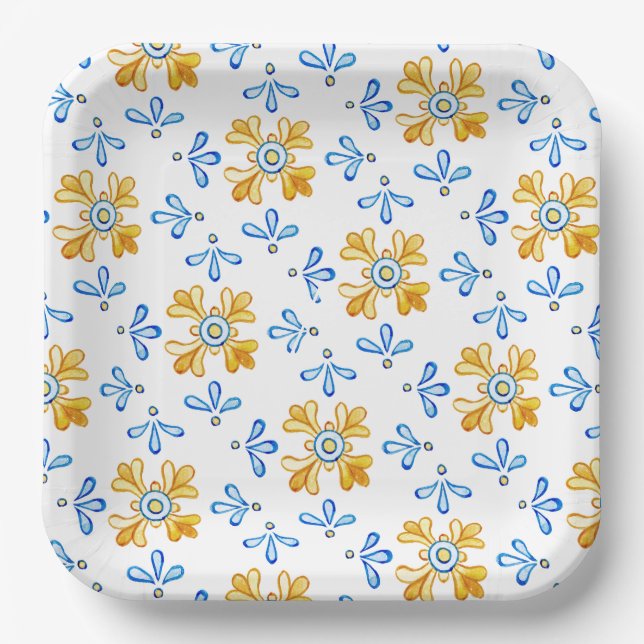 Mediterranean  paper plate (Front)