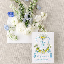 Mediterranean Photo/Crest Wedding Save the Date