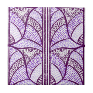 Mediterranean Purple Mosaic Pattern  Tile