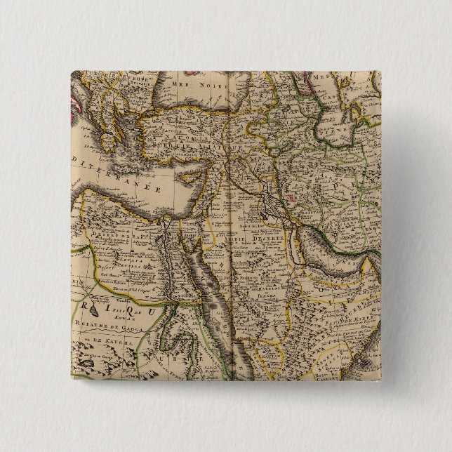 Mediterranean Region 15 Cm Square Badge (Front)
