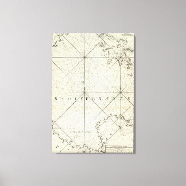 Mediterranean Sea 5 Canvas Print (Front)