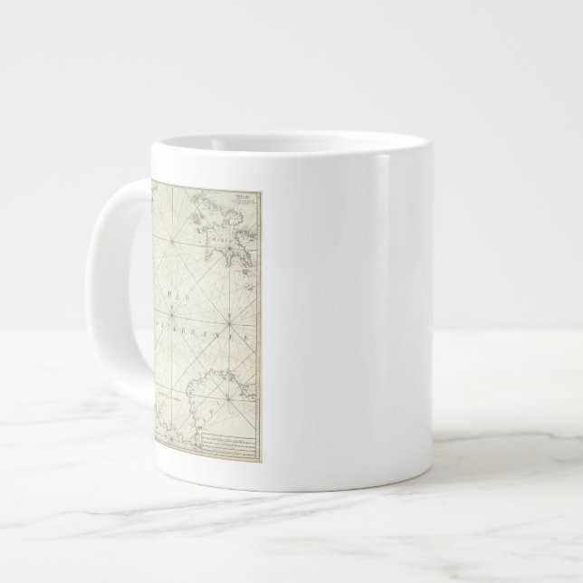 Mediterranean Sea 6 Large Coffee Mug (Front Left)