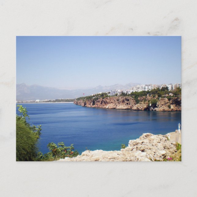 Mediterranean Sea in Antalya city Postcard (Front)