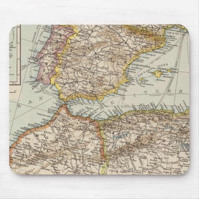 Mediterranean Sea W Mouse Mat (Front)