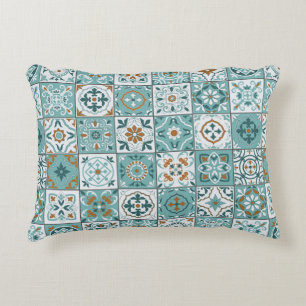Mediterranean seamless pattern from Moroccan tiles Decorative Cushion